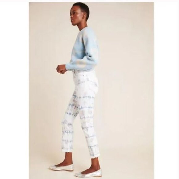 Joe’s Fiore Ultra High-Rise Tie-Dye Floral Slim Jeans - Size 29 - NWOT - Picture 4 of 11